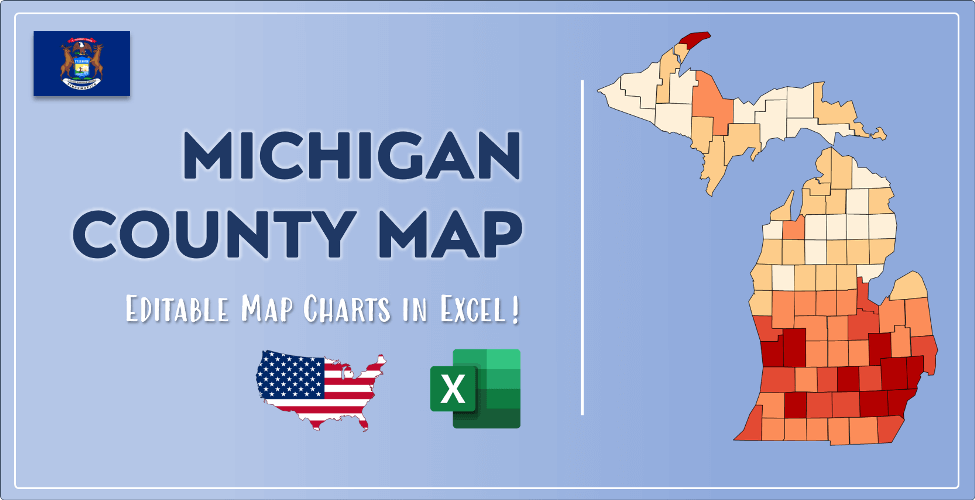 Michigan County Map Post Cover