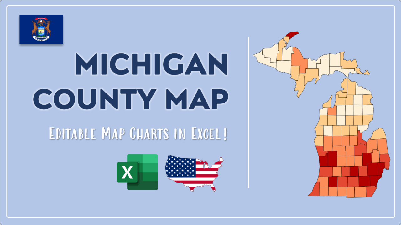 How to Paint Michigan Counties Map Video Cover Image