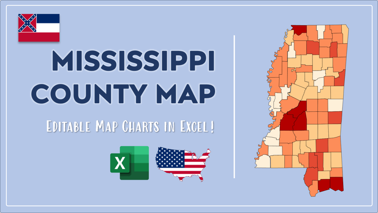 How to Paint Mississippi Counties Map Video Cover Image