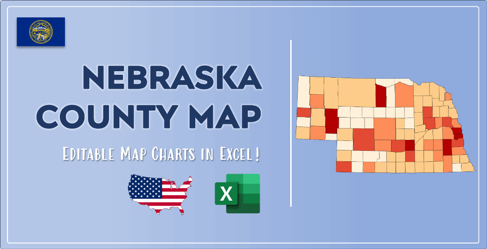 Nebraska County Map Post Cover