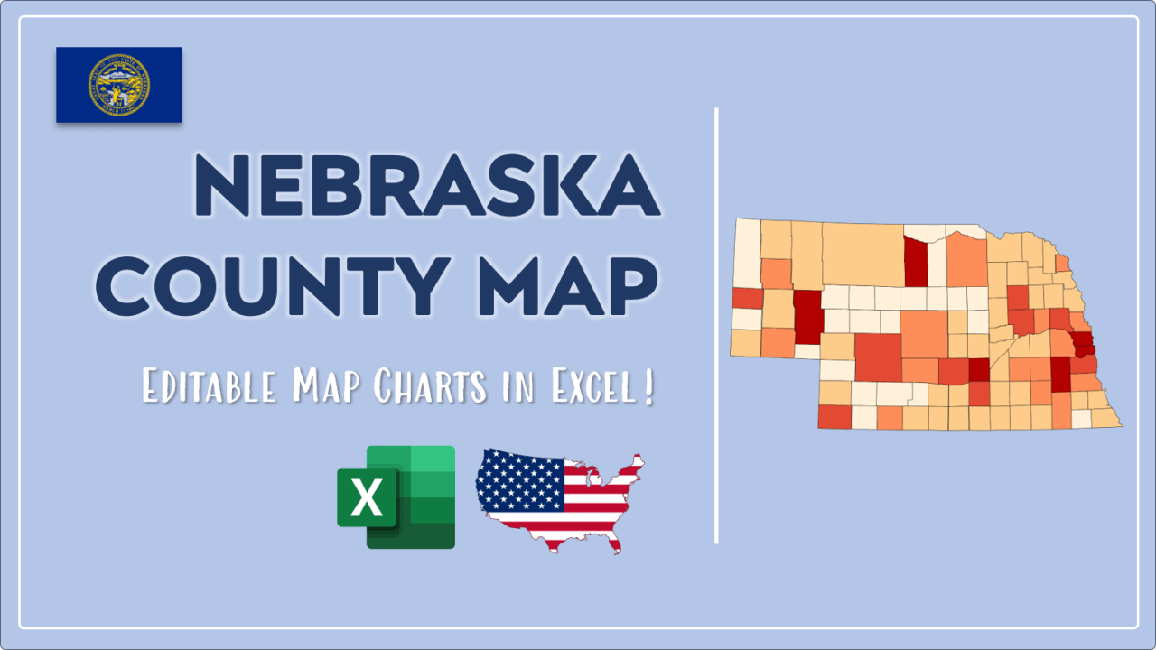 How to Paint Nebraska Counties Map Video Cover Image