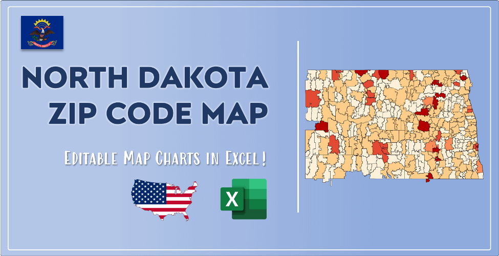 North Dakota Zip Code Map Post Cover