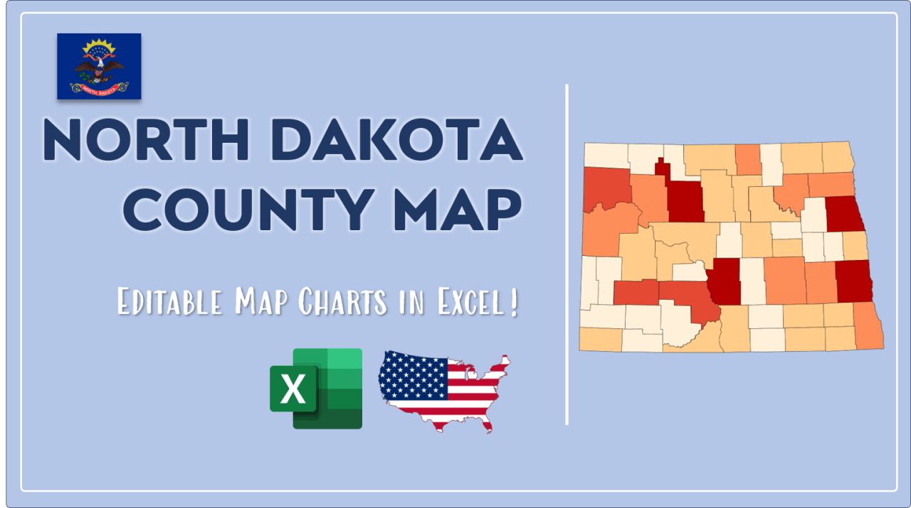 How to Paint North Dakota Counties Map Video Cover Image