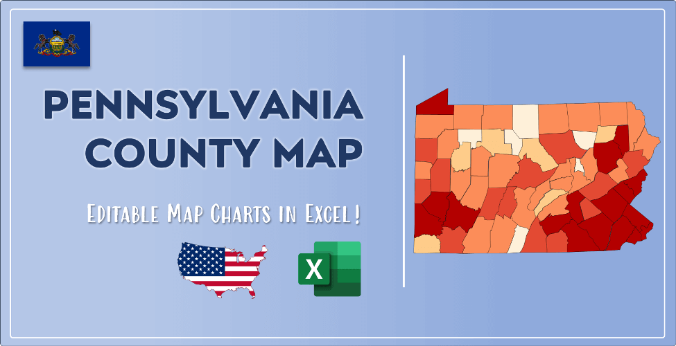 Pennsylvania County Map Post Cover