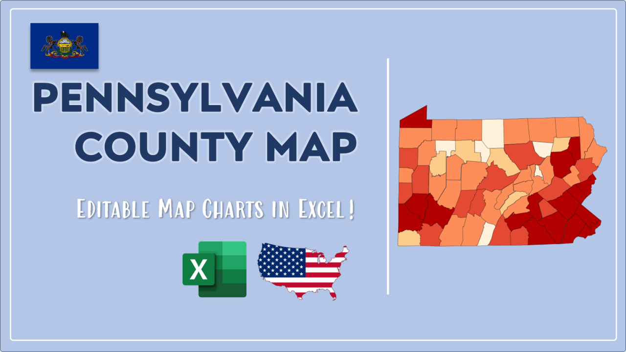 How to Paint Pennsylvania Counties Map Video Cover Image