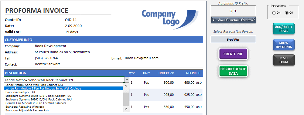 Fiyat Teklifi Aracı-Excel-Template-Someka-S01