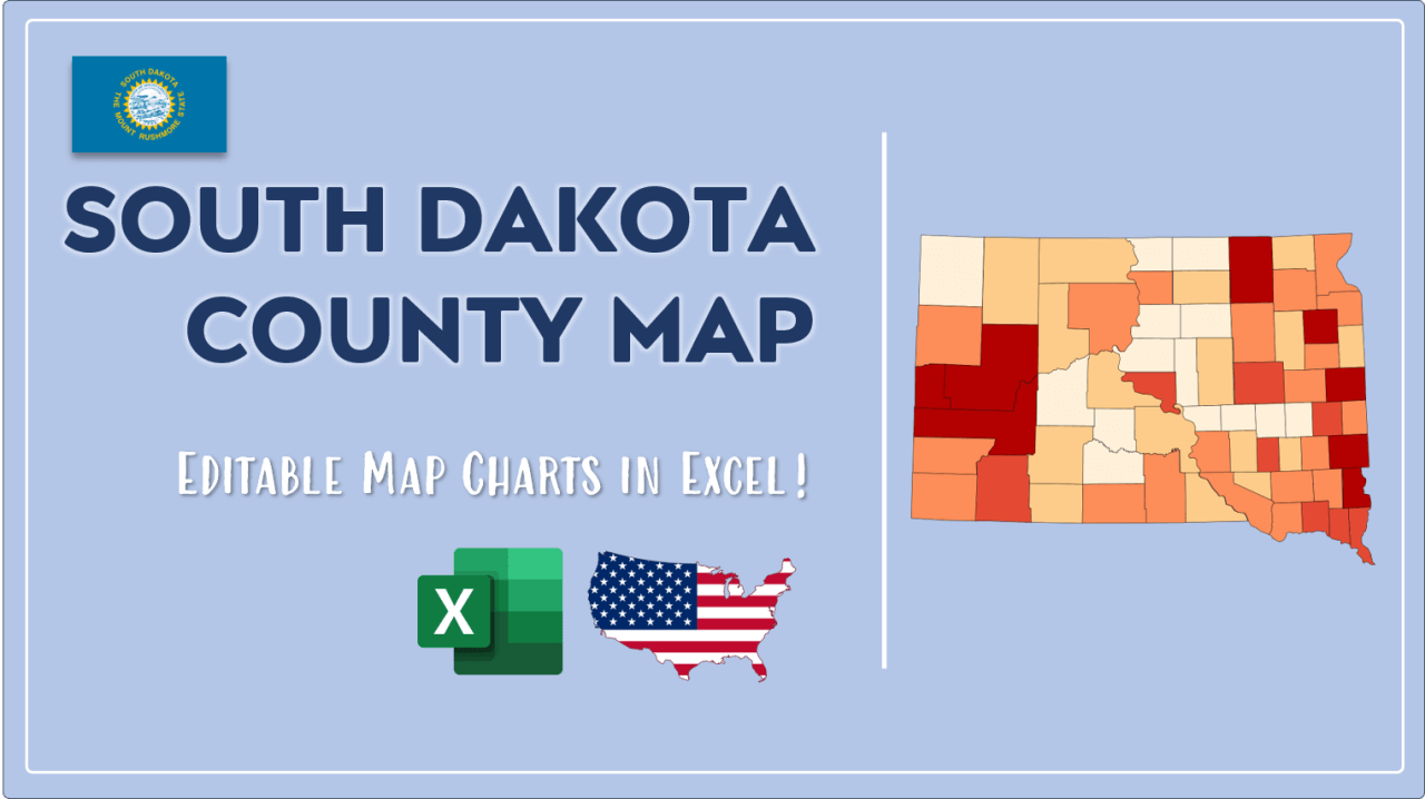 How to Paint South Dakota Counties Map Video Cover Image