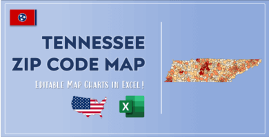 Tennessee Zip Code Map Post Cover