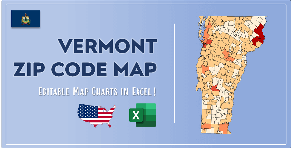 Vermont Zip Code Map Post Cover