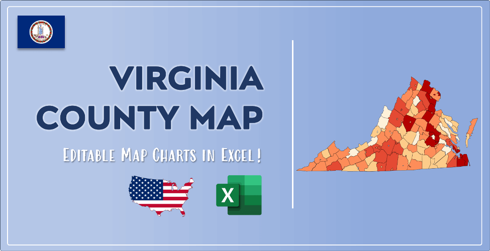 Virginia County Map Post Cover