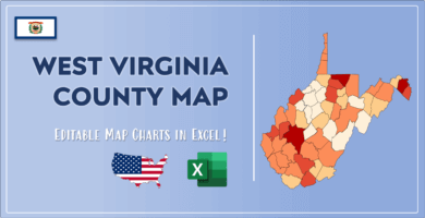 West Virginia County Map Post Cover