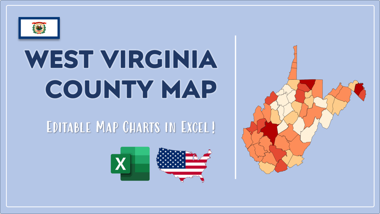 How to Paint West Virginia Counties Map Video Cover Image