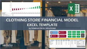 Clothing Store Financial Model Template - Someka Excel Template Video