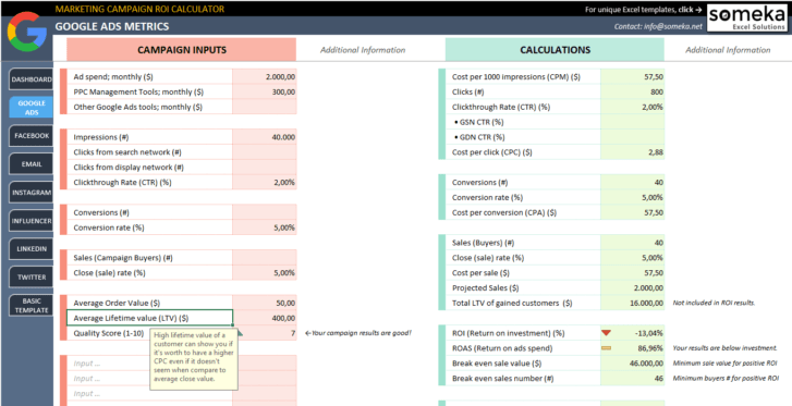 Marketing-Campaign-ROI-Calculator-Someka-SS3