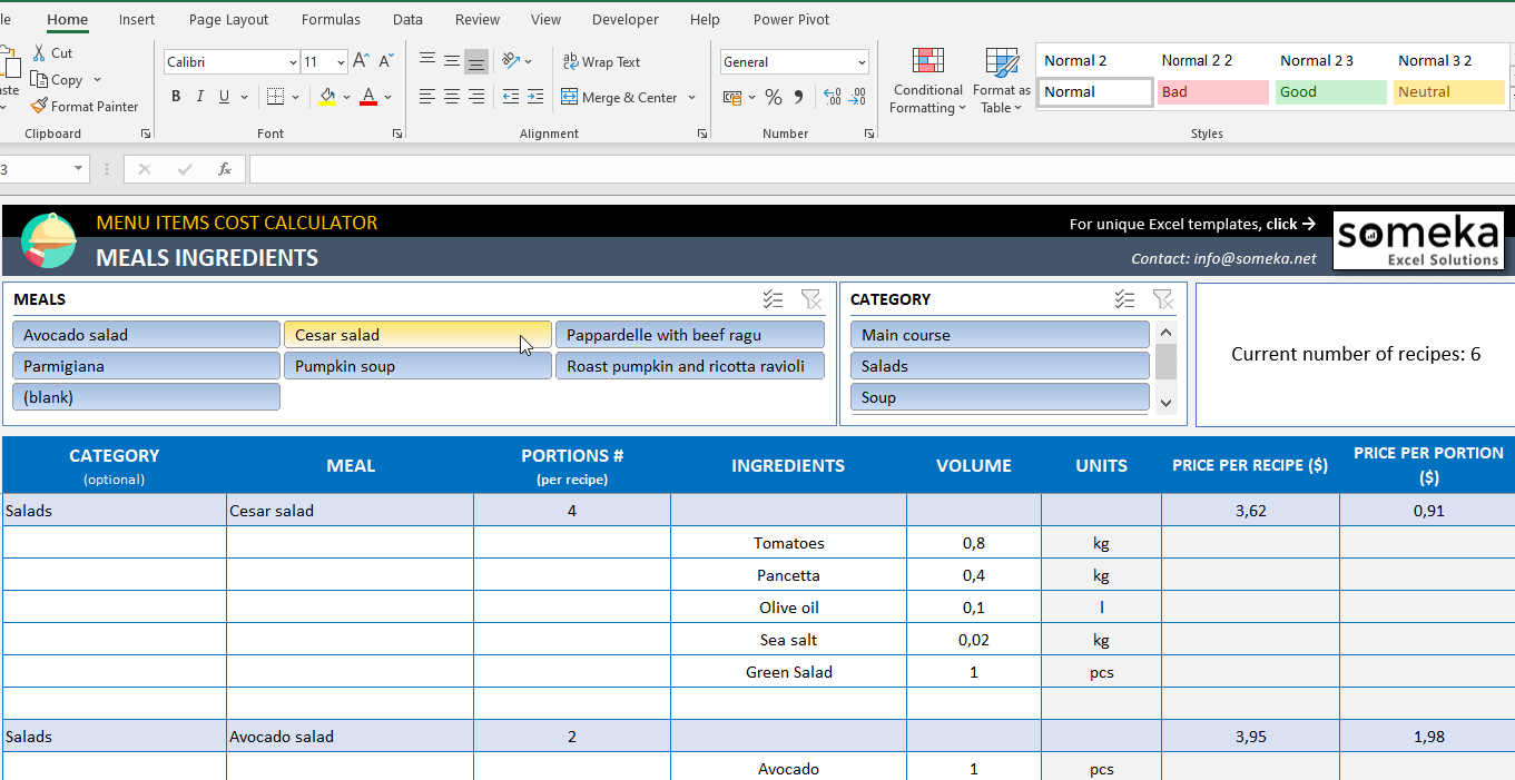 Food Cost Spreadsheet Template Free Printable Form Templates And Letter
