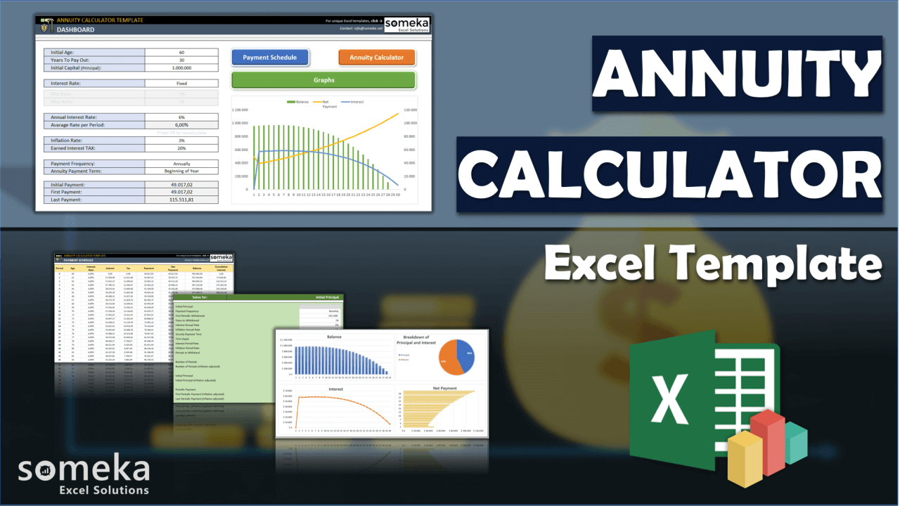 Annuity Calculator - Someka Excel Template Video