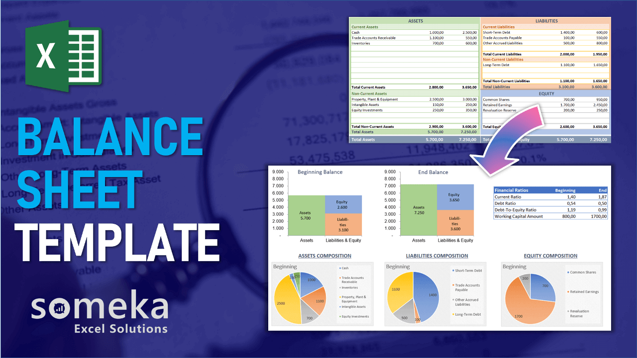 Balance Sheet Template - Someka Excel Template Video