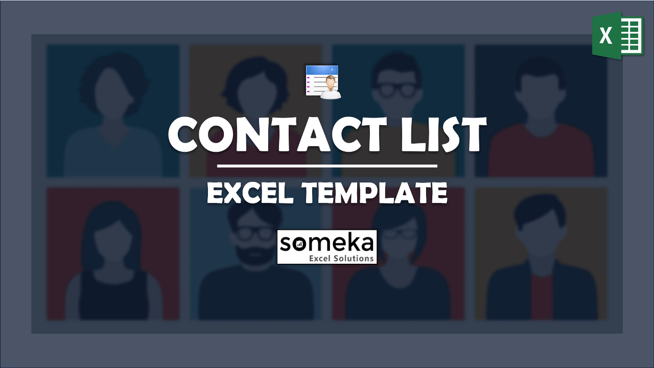 Contact List Template - Someka Excel Template Video