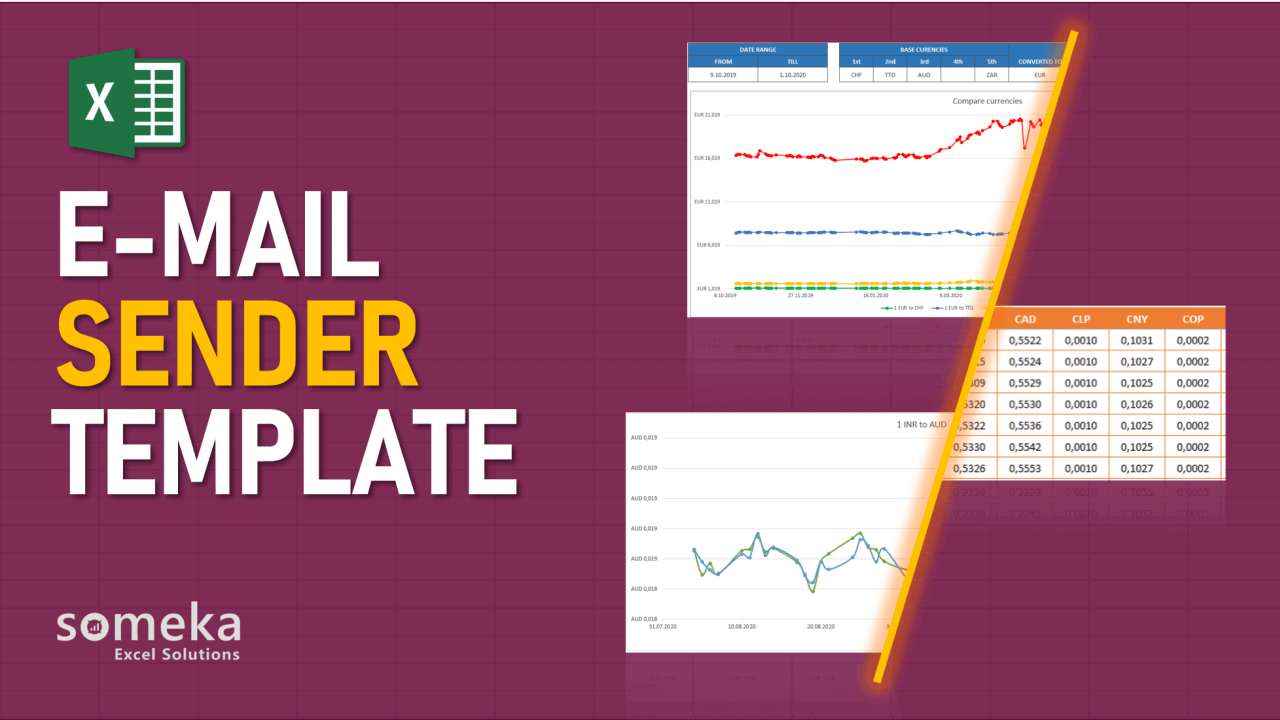 E-Mail Sender Template - Someka Excel Template Video