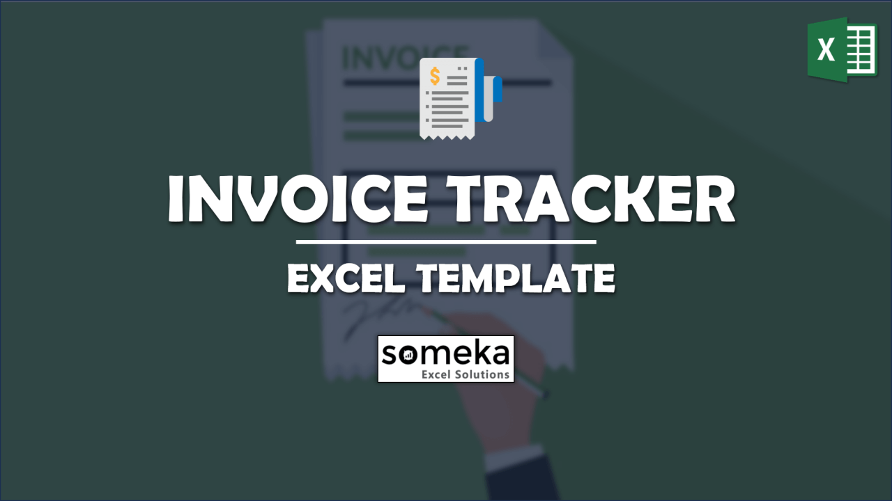 Invoice Tracker - Someka Excel Template Video