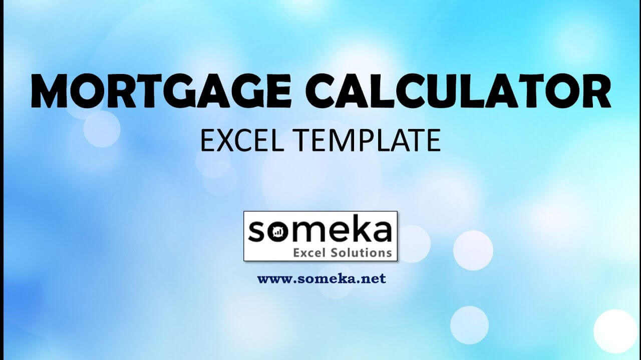 Mortgage Calculator - Someka Excel Template Video