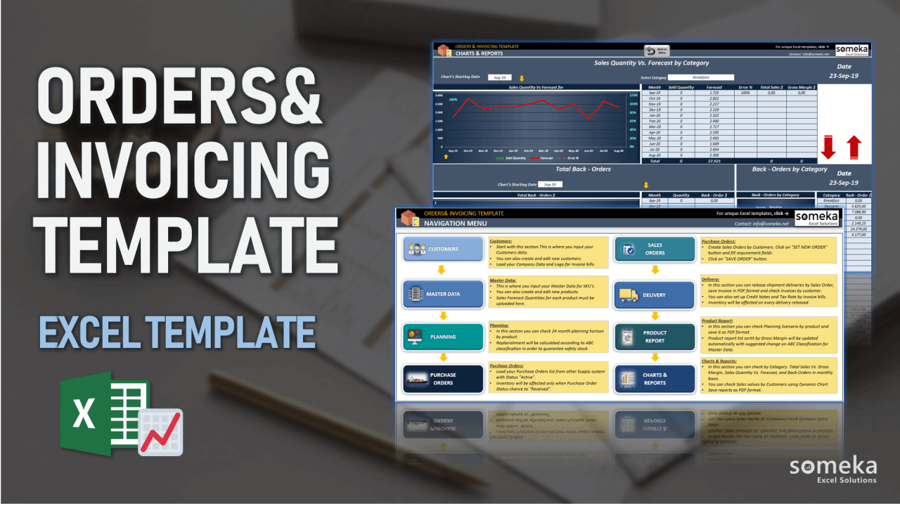 Order Planning & Invoicing Template - Someka Excel Template Video