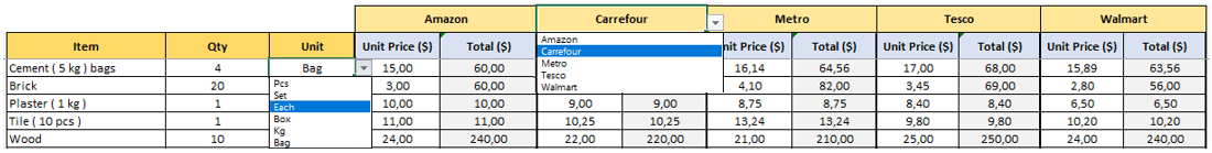 Cost-Comparison-Template-Someka-S02