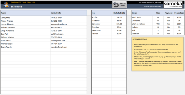 Employee-Time-Tracker-and-Payroll-Template-Someka-SS4