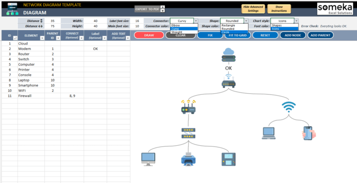 Network-Diagram-Excel-Template-Someka-SS6