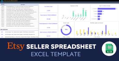 Excel Etsy Seller Spreadsheet