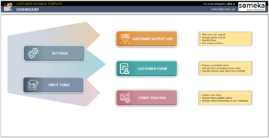 Customer Database Excel Template