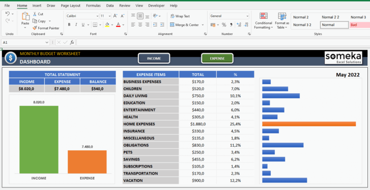 Monthly-Budget-Worksheet-Someka-Excel-SS2