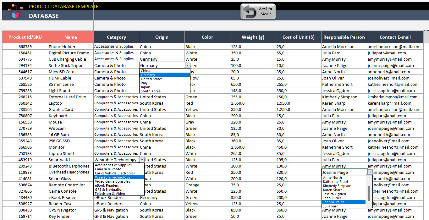 product-database-excel-template-products-technical-data-sheet