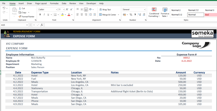 Reimbursement-Form-Someka-Excel-SS1