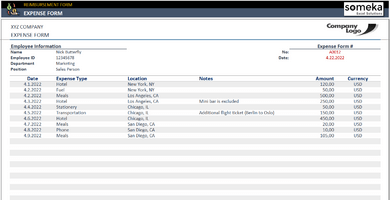 Reimbursement-Form-Someka-Excel-SS2