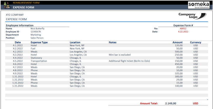 Reimbursement-Form-Someka-Excel-SS6