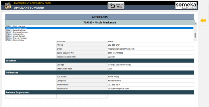 Employment-Application-Form-Someka-Excel-SS11