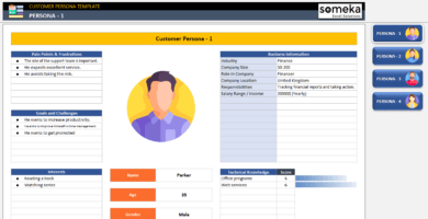 Excel’de Persona Şablonu