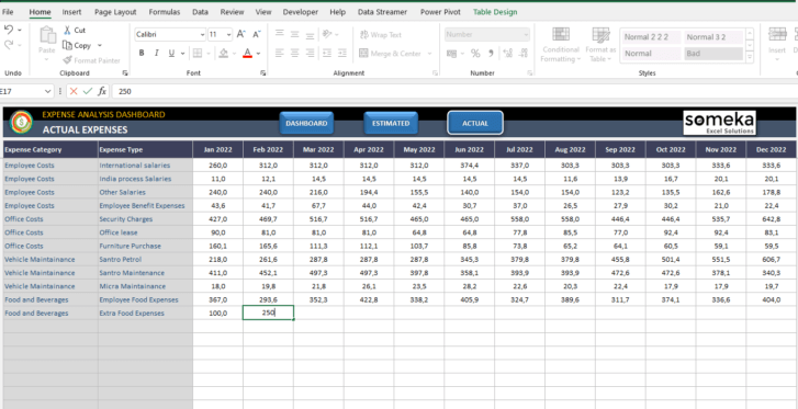 Expense-Analysis-Dashboard-Someka-Excel-SS3