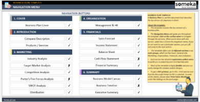 Business Plan Excel Template