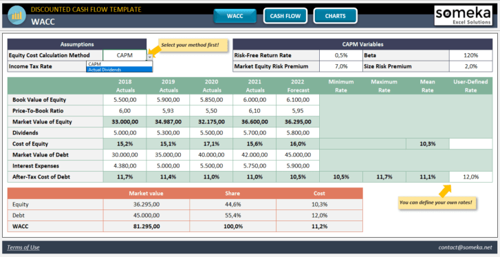 Discounted-Cash-Flow-Someka-Excel-Template-SS4