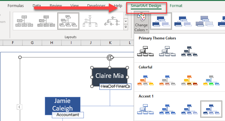 How-to-Create-An-Org-Chart-in-Excel-Someka-SS3