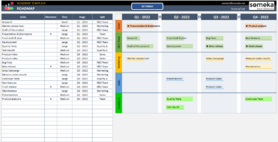 Excel Roadmap Maker