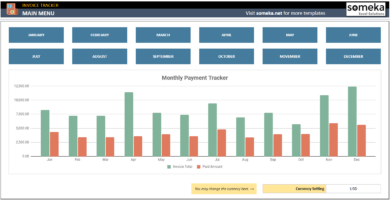 Invoice Tracker Google Sheets Template