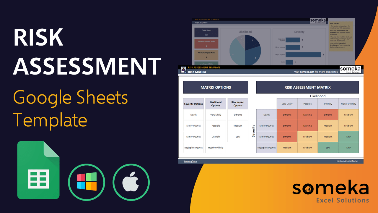 Risk Assessment Template - Someka Google Sheets Template Video