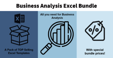 Business Analysis Excel Templates Bundle