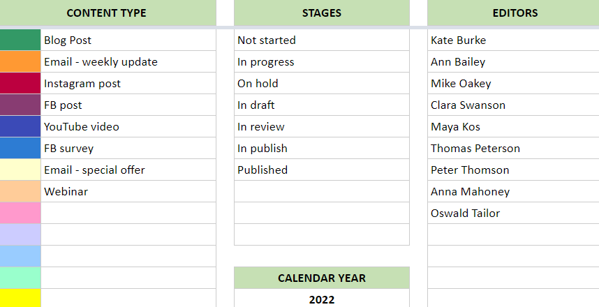 social media template settings