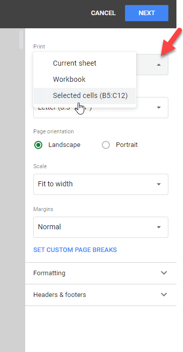 print-settings-google-sheets