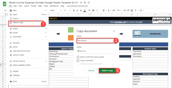 income and expenditure template google sheets