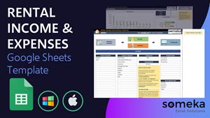 Rental Property Income and Expenses GS Template - Someka Video